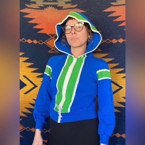 VTG 60’s Winning Ways Rad Oversized Droopy Zip up Unisex Hoodie! - Picture 5 of 10